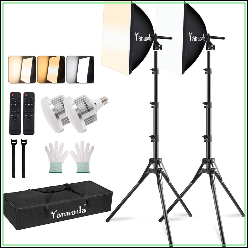Zoom Lighting Kit - 16x16'' Softbox Lighting Kit 2 Pack