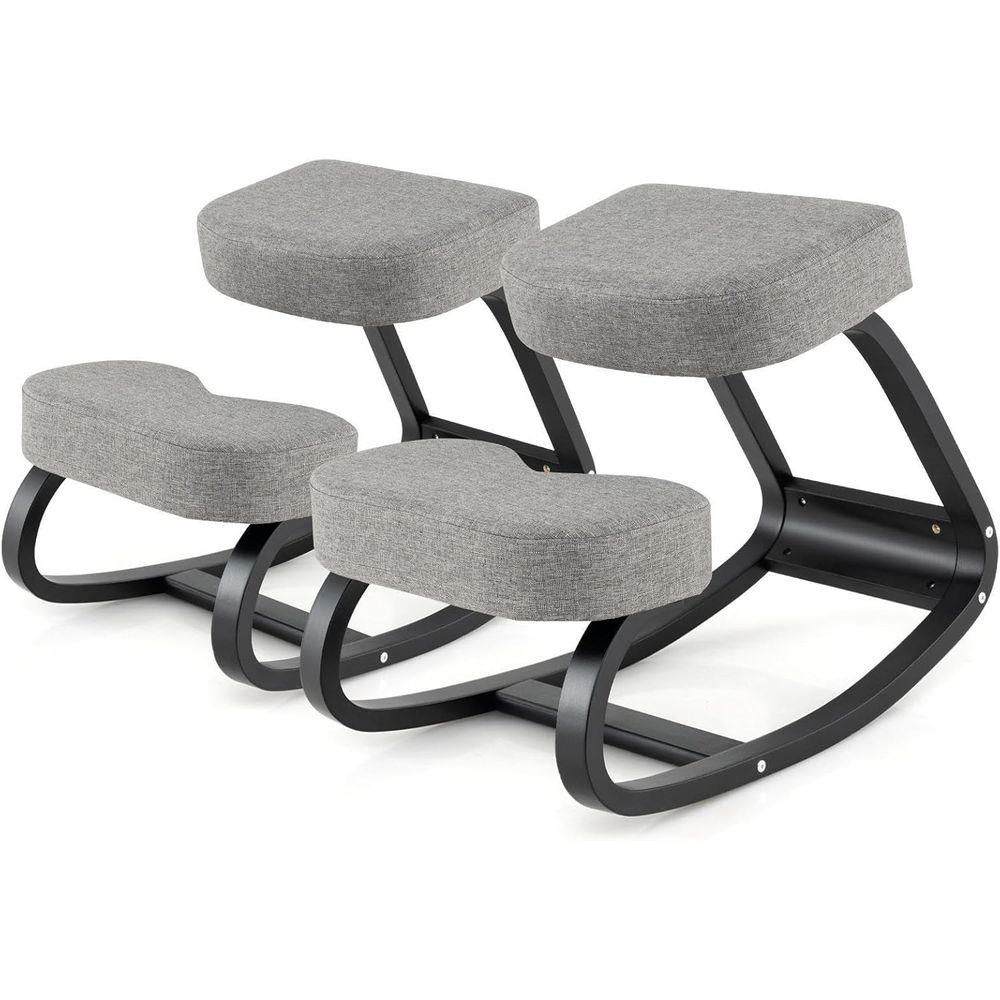 Home Office Desks - Ergonomic Kneeling Chair with Cushion, Rocking