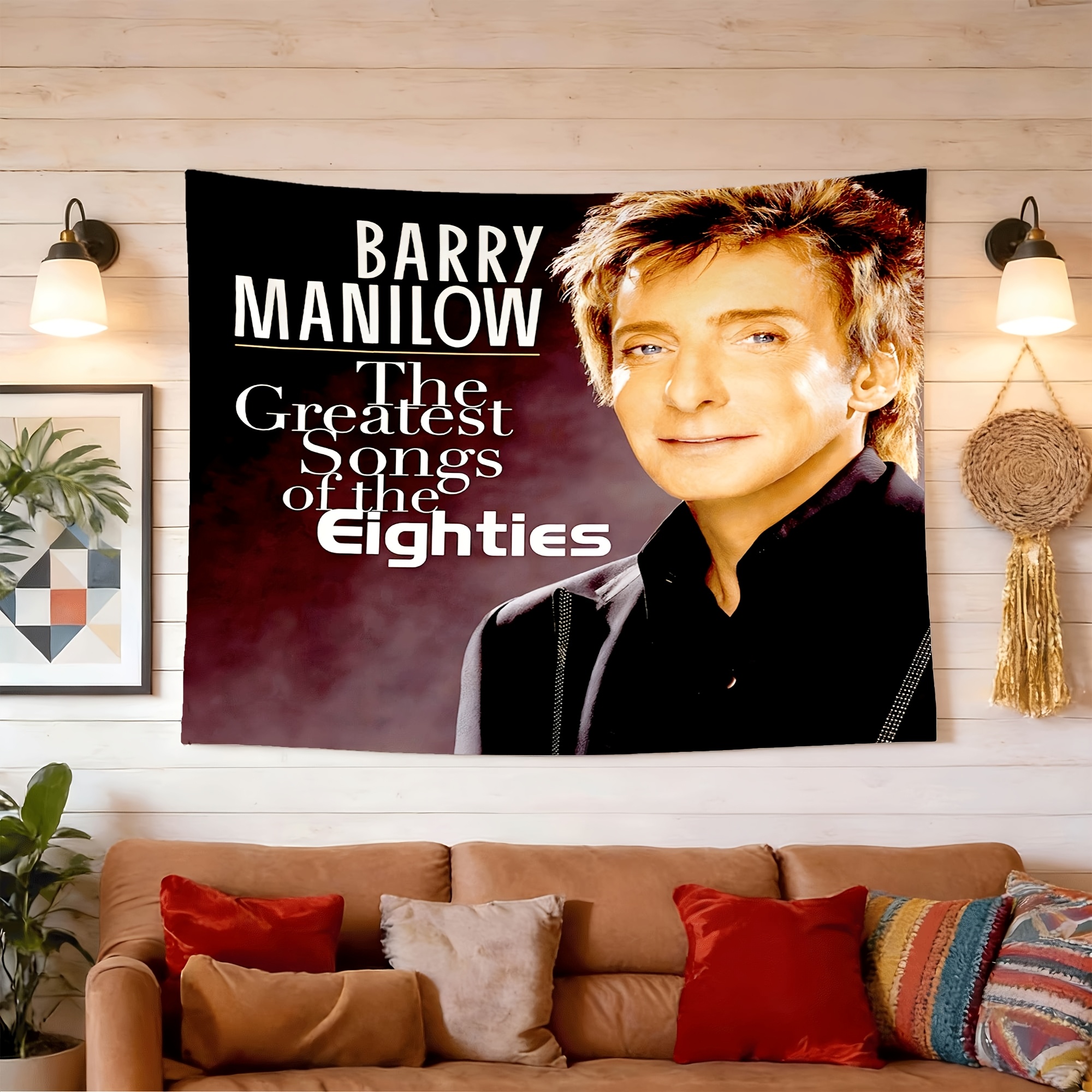 Home Office Room Inspiration - Barry Manilow Inspired Peach Skin Wall