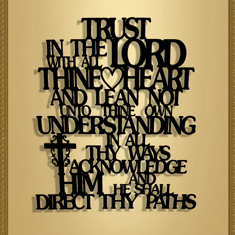 CIFBUY Metal Wall Art Trust In - Home Office Room Inspiration avaliação e preço