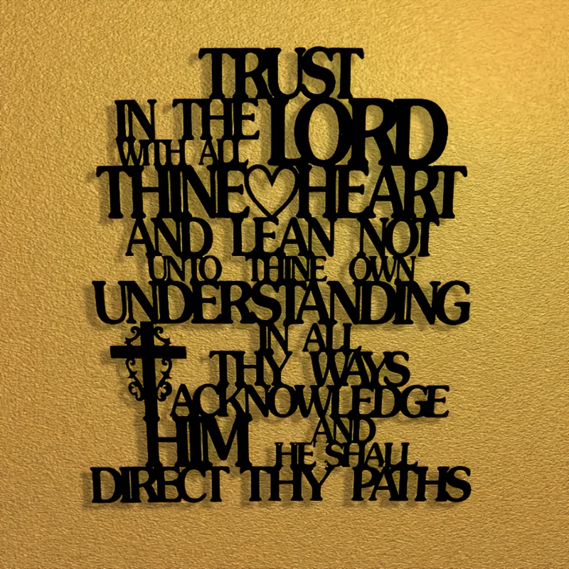CIFBUY Metal Wall Art Trust In - Home Office Room Inspiration avaliação e preço