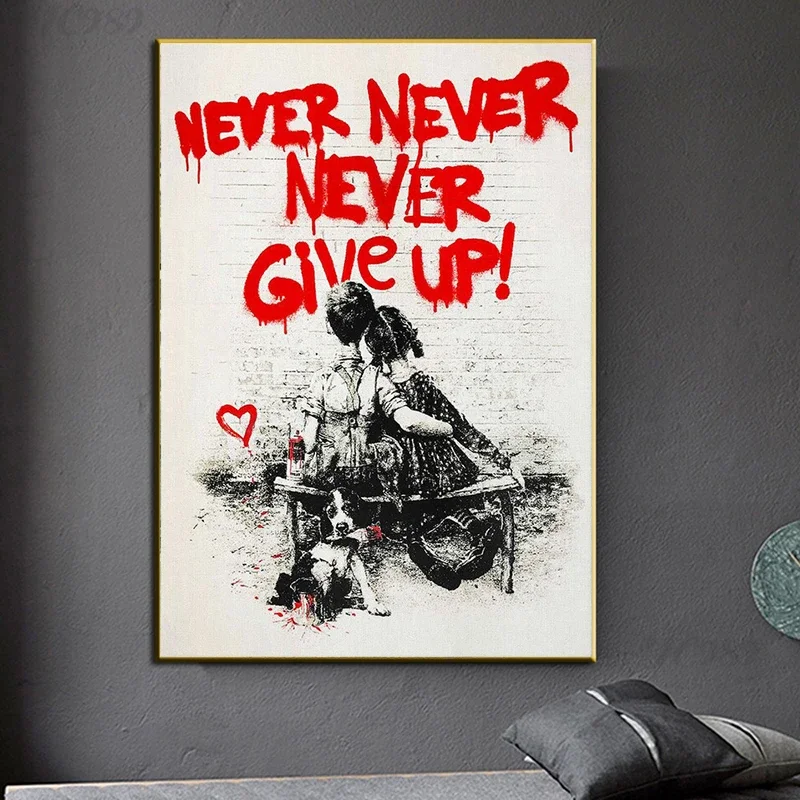 Banksy Graffiti Wall Art, Neve - Home Office Room Inspiration avaliação e preço