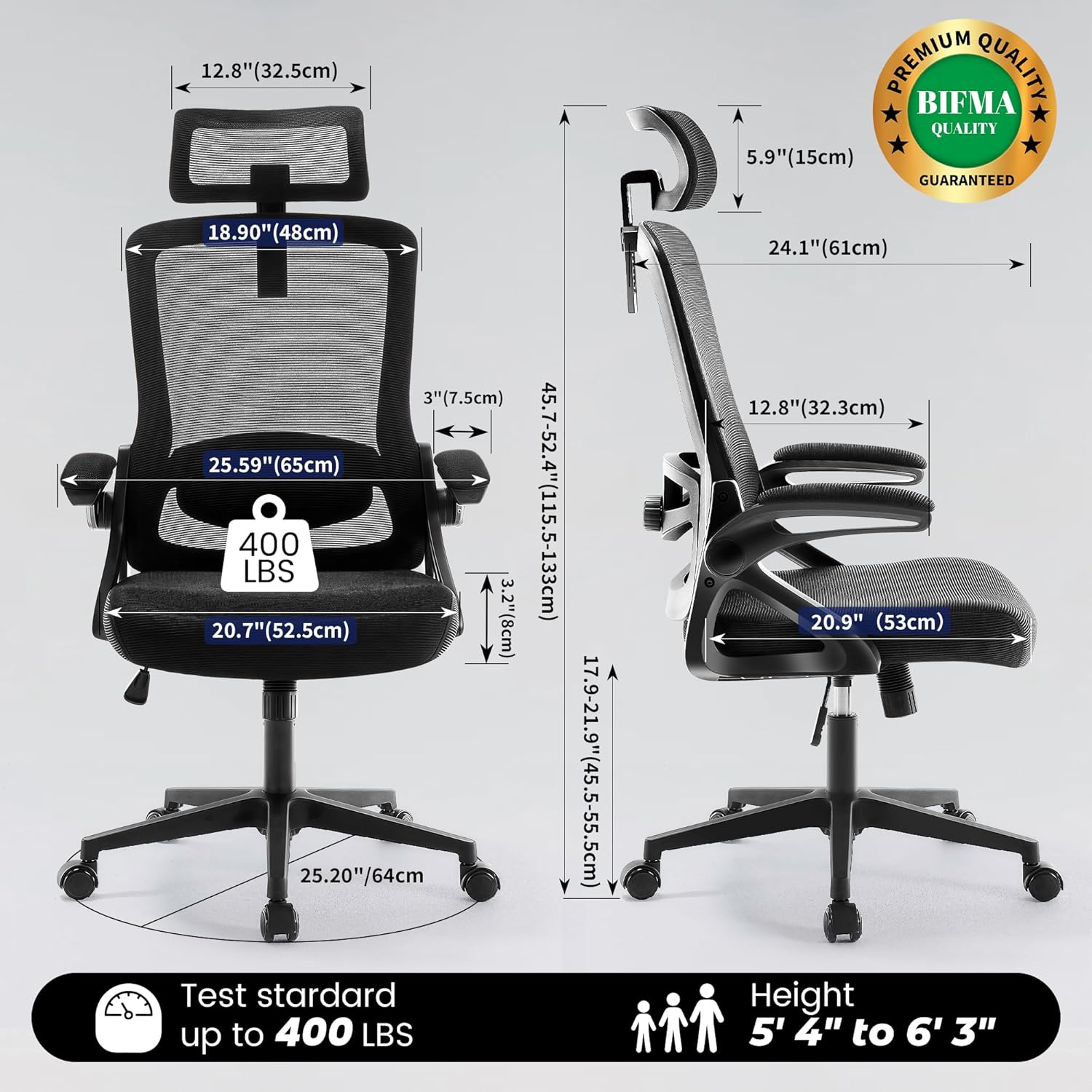 Ergonomic Office Chair 400 LBS - Home Office Desks avaliação e preço