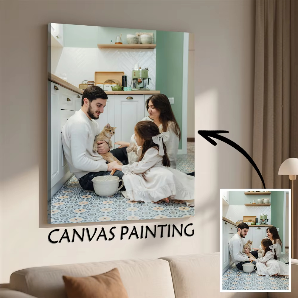 Custom Frameless Canvas Photo  - Home Office Art avaliação e preço