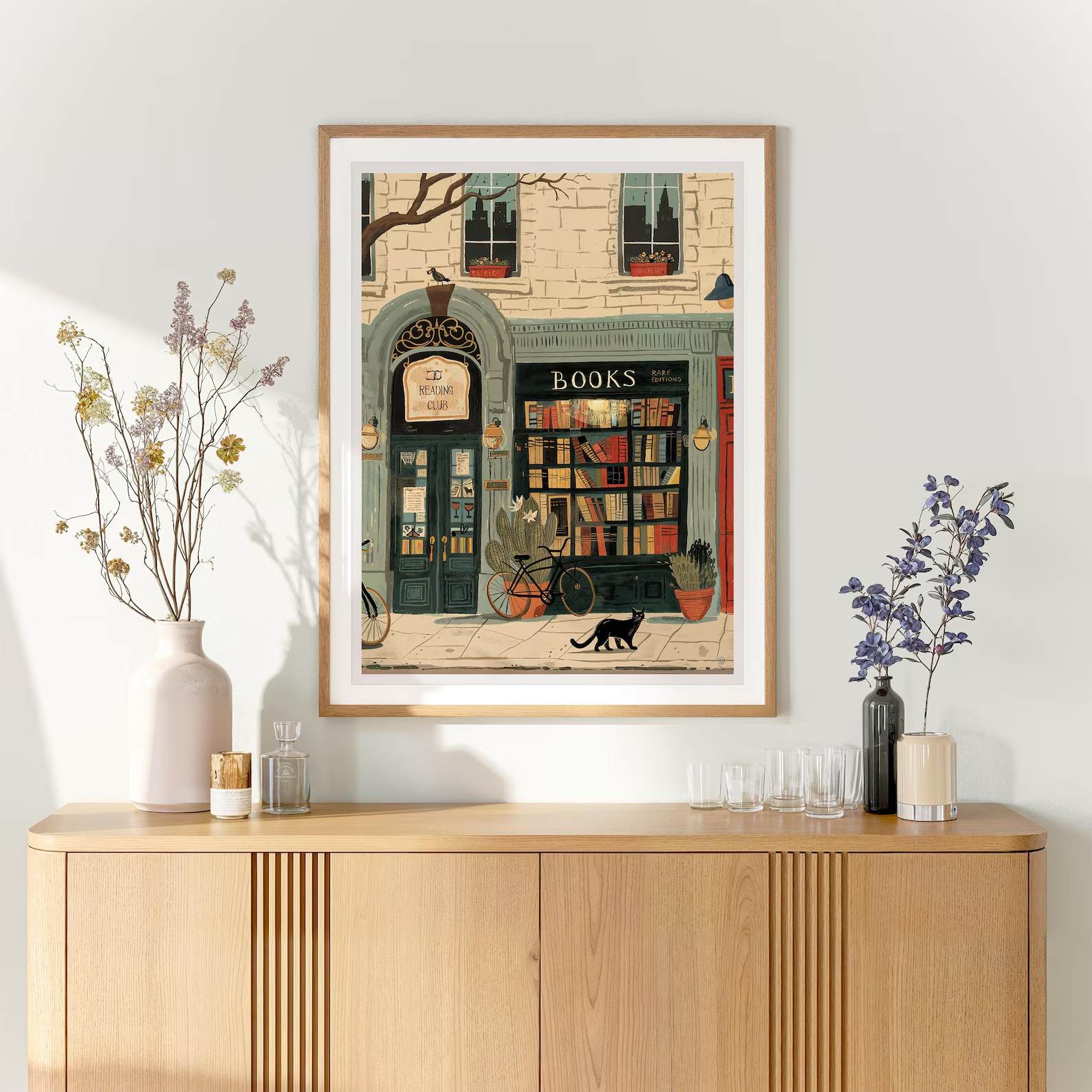 Bookstore Art Print, Cozy Book - Home Office Cozy avaliação e preço