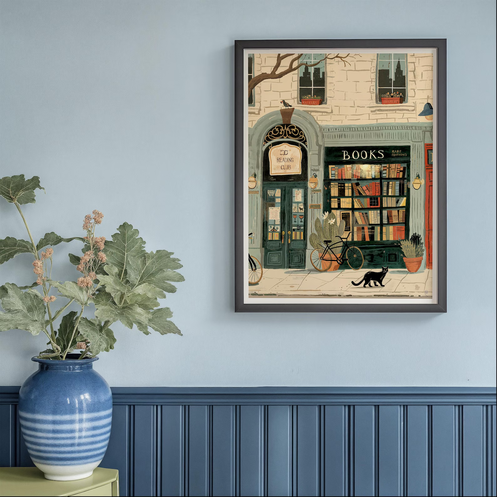 Bookstore Art Print, Cozy Book - Home Office Cozy avaliação e preço