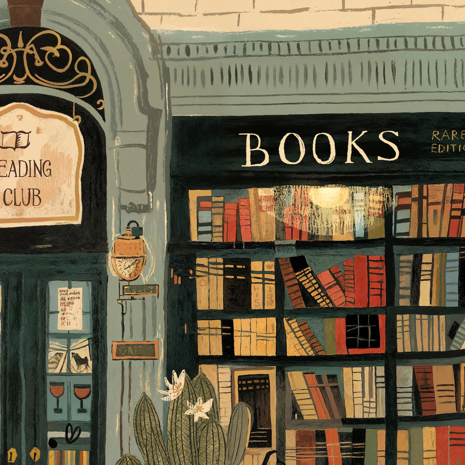Bookstore Art Print, Cozy Book - Home Office Cozy avaliação e preço