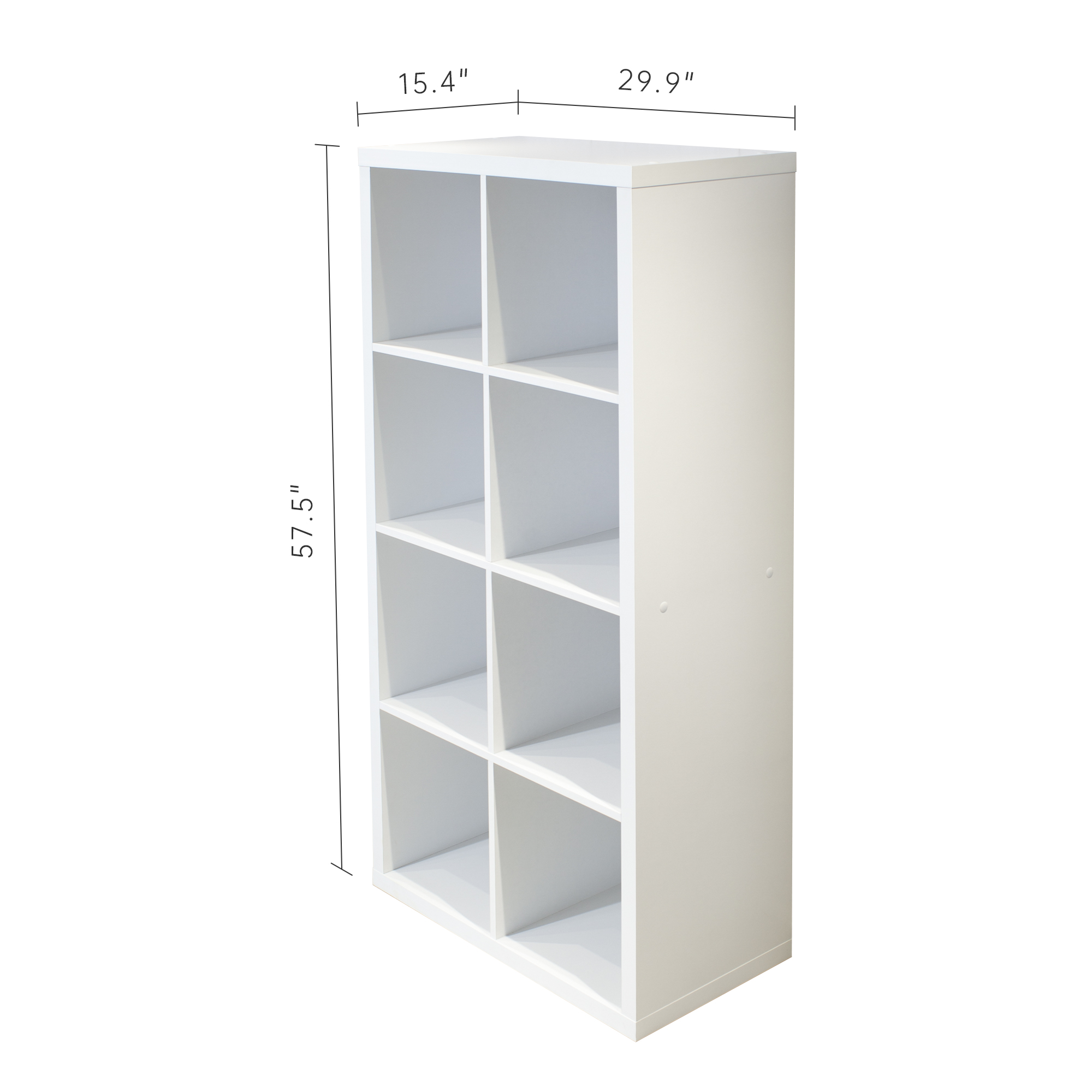 8-Cube Organizer Storage with  - Bookcase Wood Shelf avaliação e preço