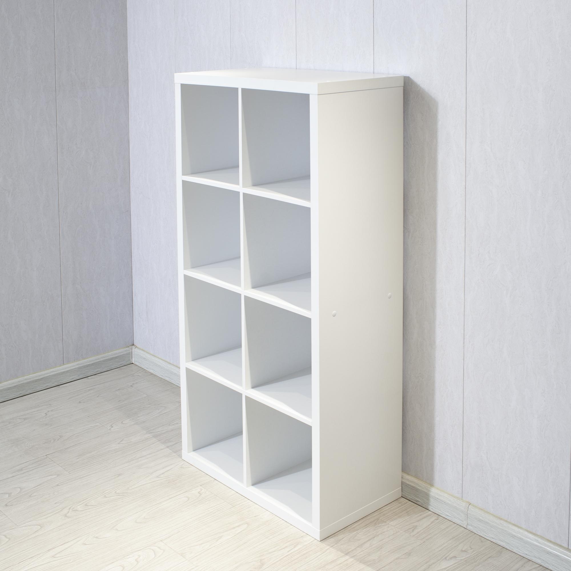 8-Cube Organizer Storage with  - Bookcase Wood Shelf avaliação e preço