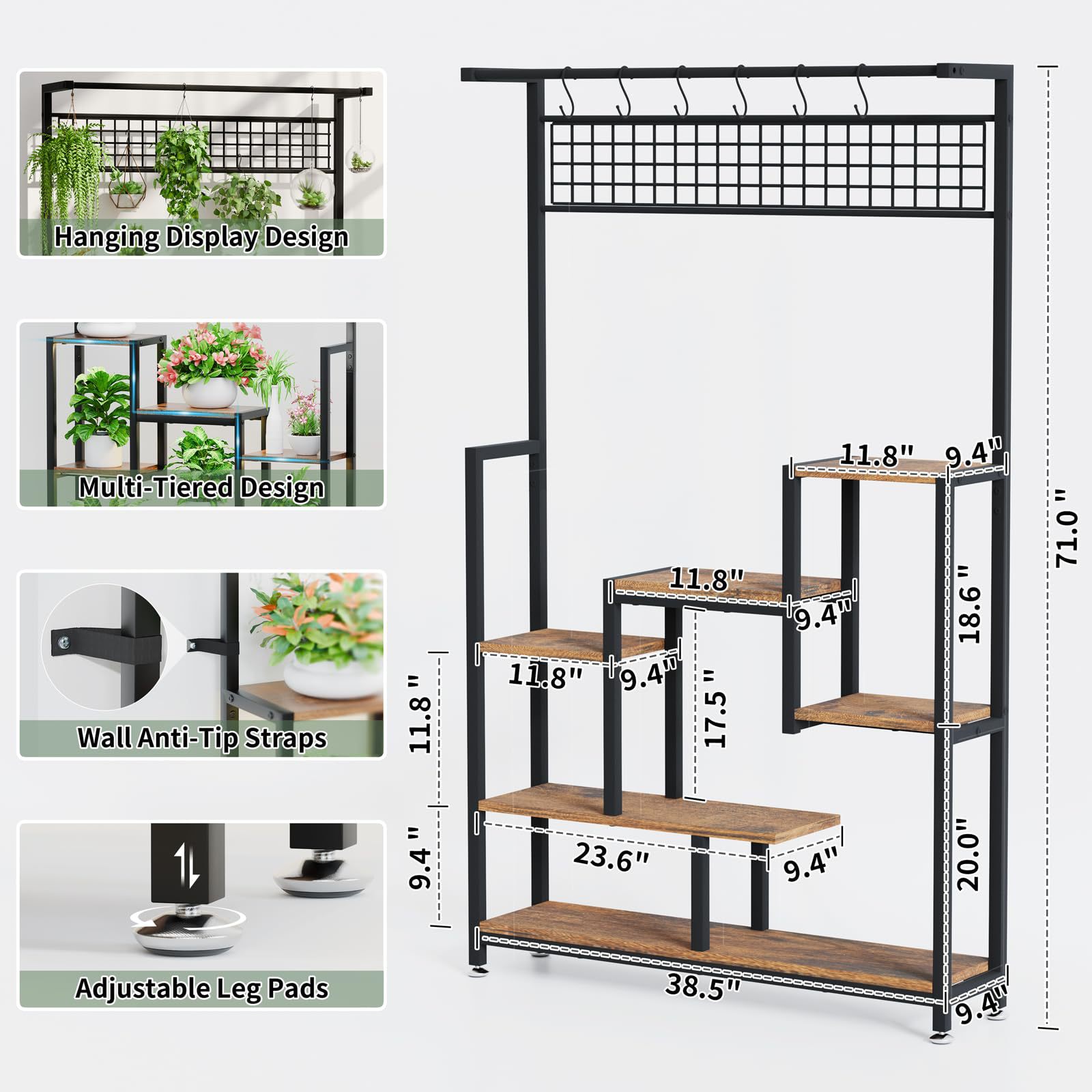 Modern Garden Living Room Meta - Bookcase Wood Shelf avaliação e preço