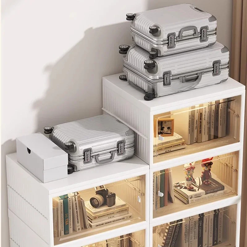 Postmodern White Bookcase Book - Home Office And Library avaliação e preço
