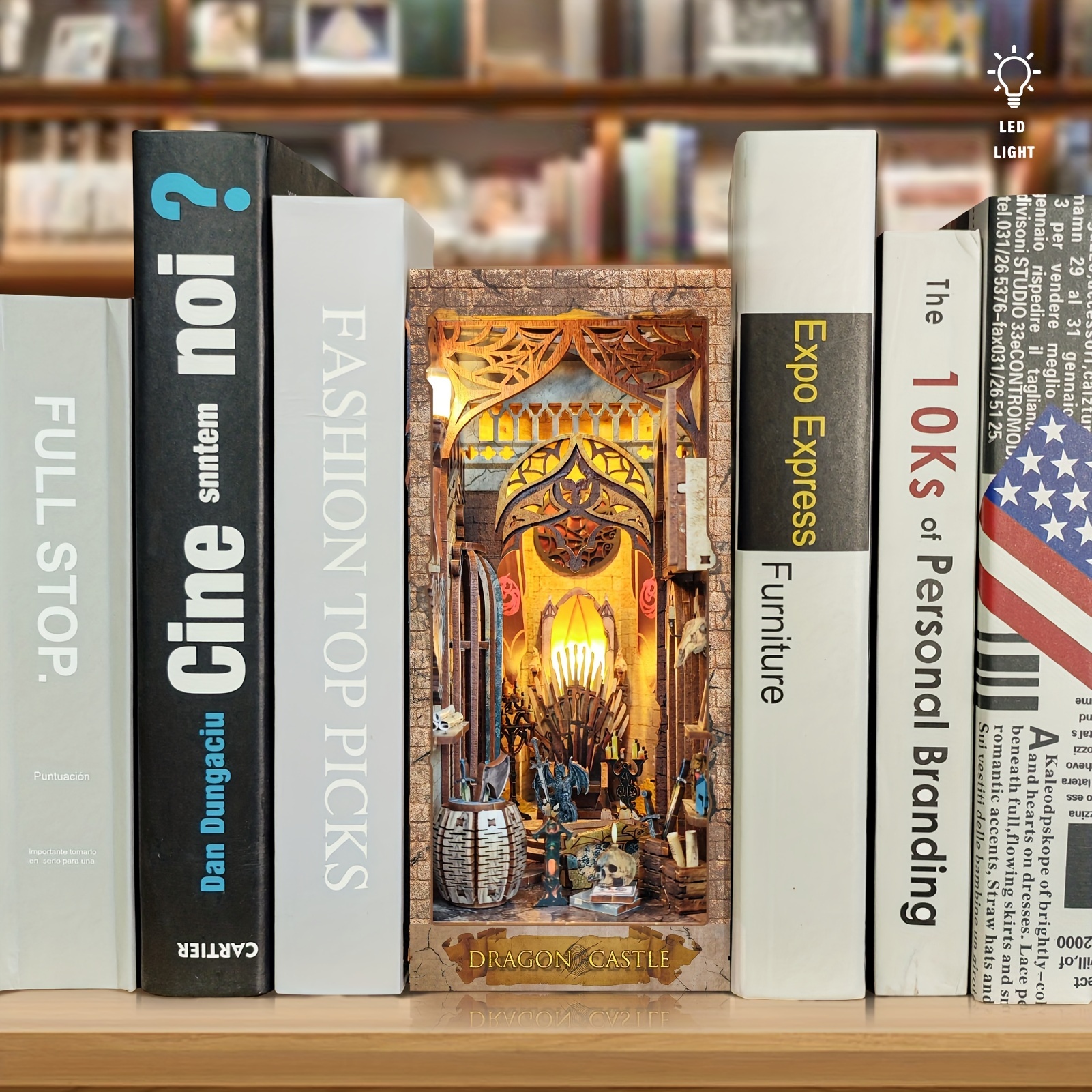 Bookstand, mini bookshelf kit, - Bookcase Wood Shelf avaliação e preço