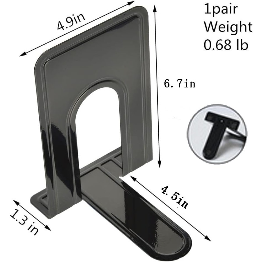 2 Pair Book Ends, Metal Booken - Home Office And Library avaliação e preço