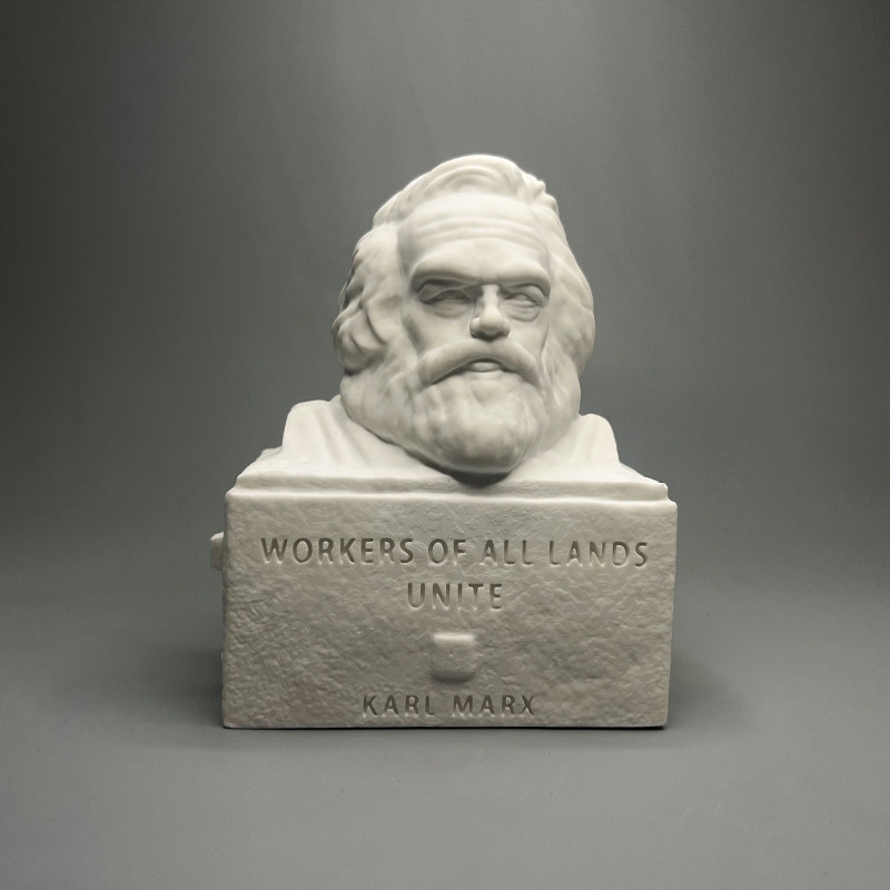 Karl Marx Plaster Bust Sculptu - Home Office And Library avaliação e preço