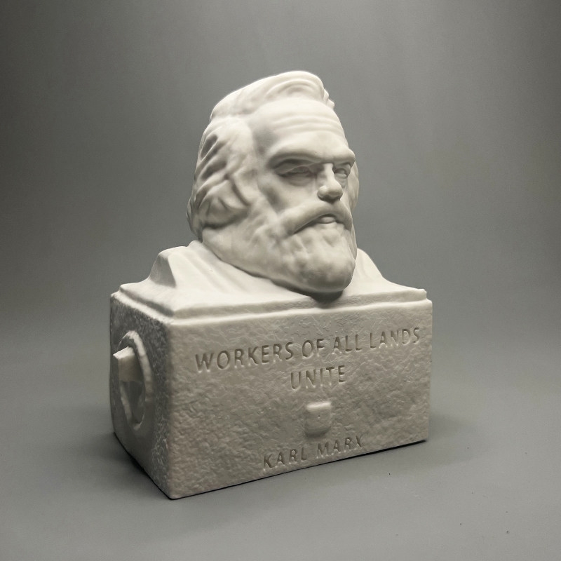 Karl Marx Plaster Bust Sculptu - Home Office And Library avaliação e preço