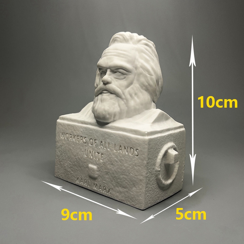 Karl Marx Plaster Bust Sculptu - Home Office And Library avaliação e preço