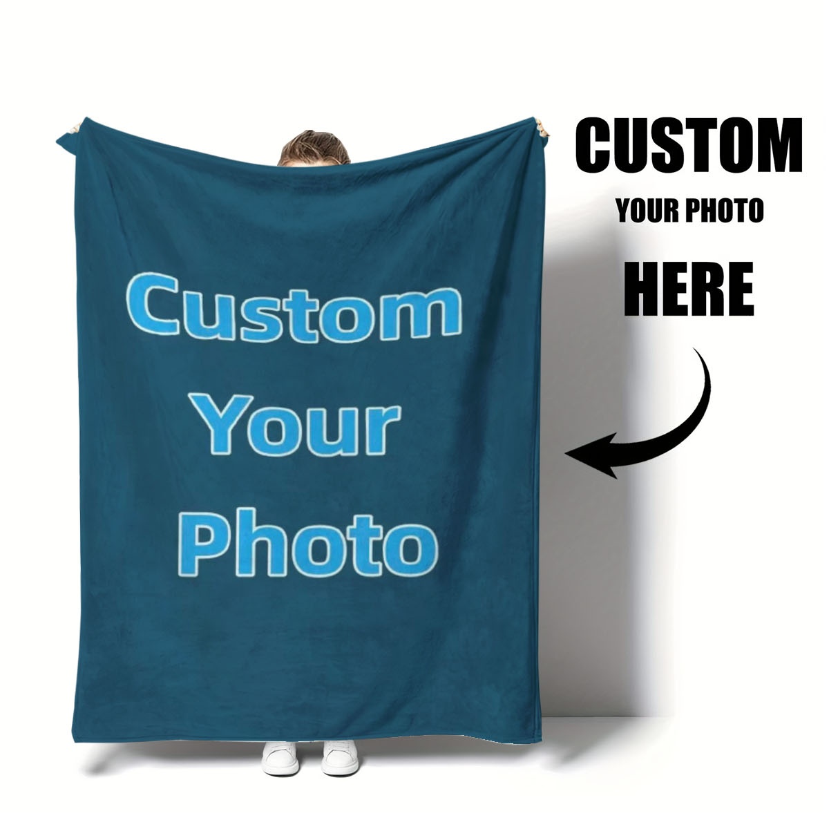 Custom Photo Fleece Blanket Pe - Home Office Cozy avaliação e preço