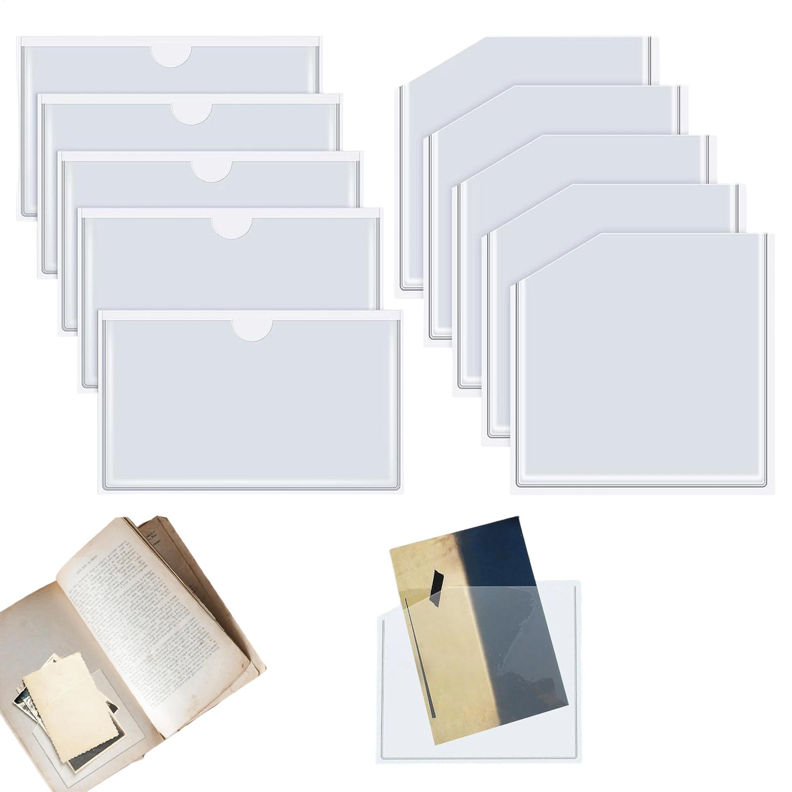 Clear Adhesive Pockets Dustpro - Home Office And Library avaliação e preço