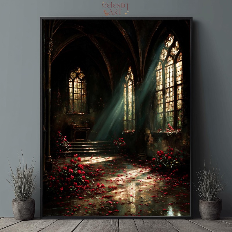 Dark Academia Canvas Print Got - Home Office And Library avaliação e preço