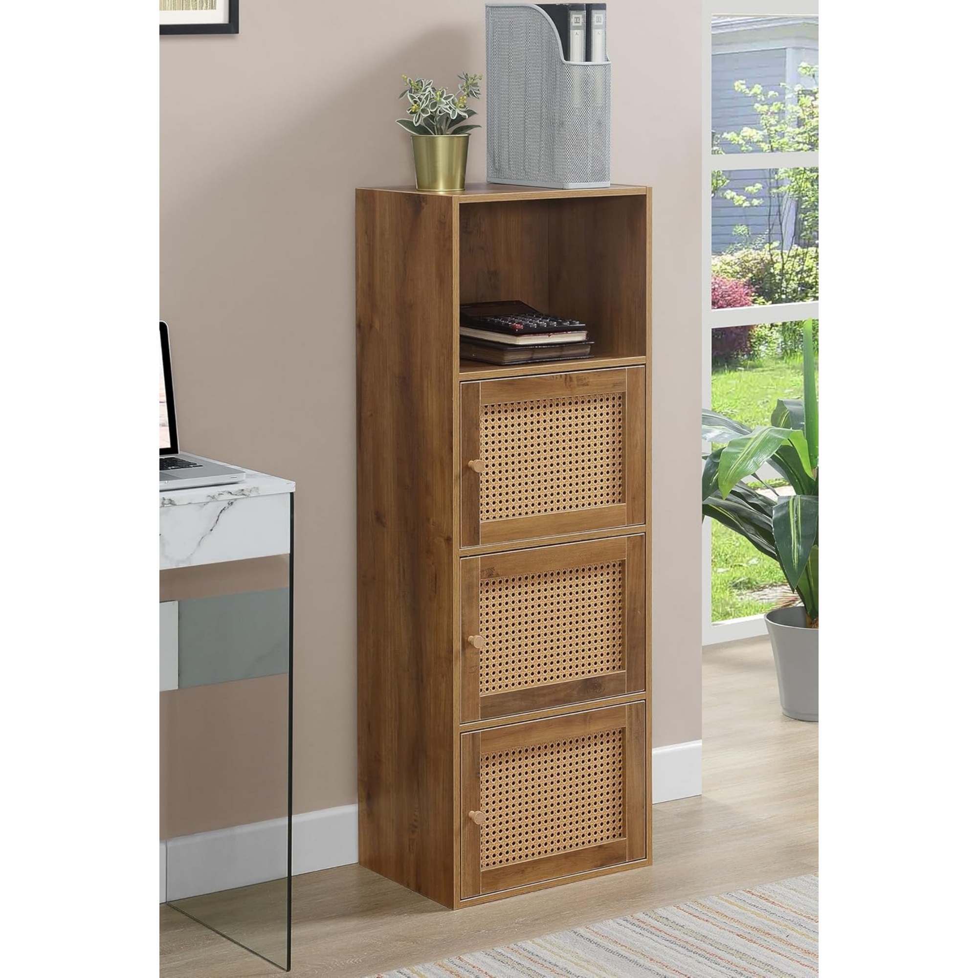 Xtra Storage Boho Weave 3 Door - Home Office And Library avaliação e preço