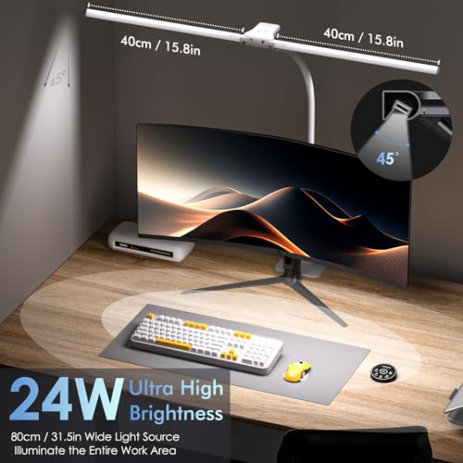 Desk Lamp with Metal Base, 31. - Home Office Desks avaliação e preço