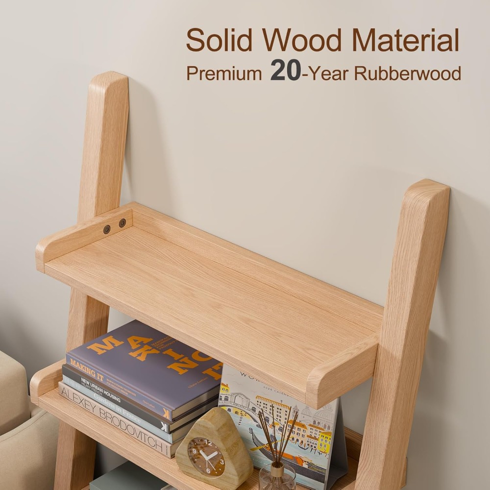 US Shipping 5 Tier Wooden Ladd - Bookcase Wood Shelf avaliação e preço