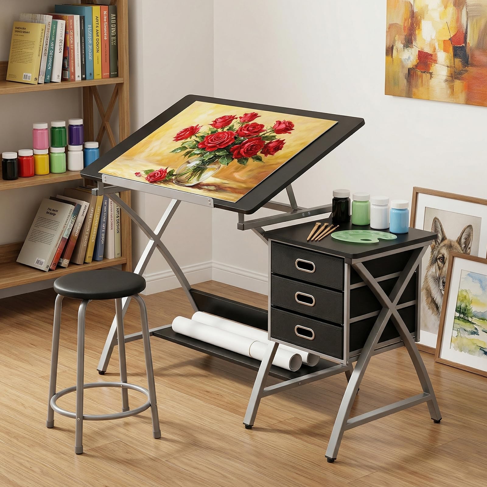 Tabletop Adjustable Drafting T - Home Office Desks avaliação e preço