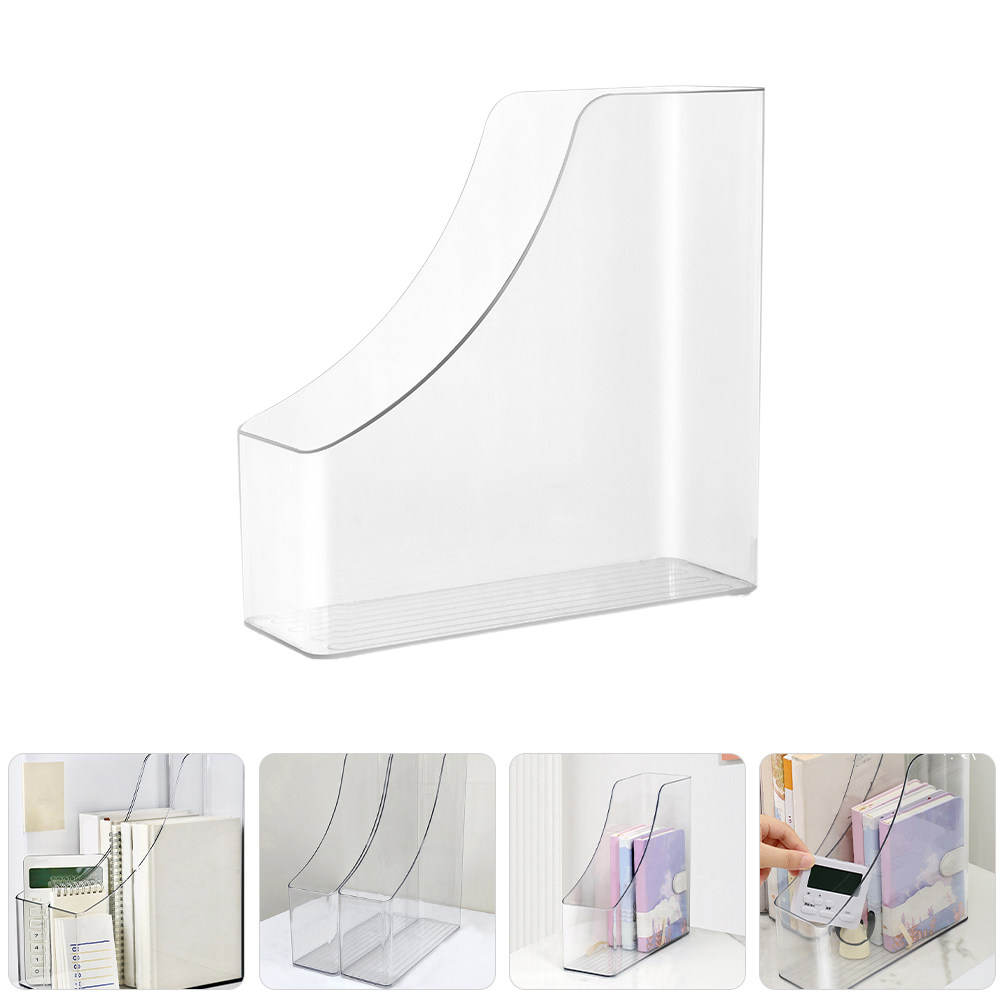 2Pcs Clear File Boxes Transpar - Home Office And Library avaliação e preço