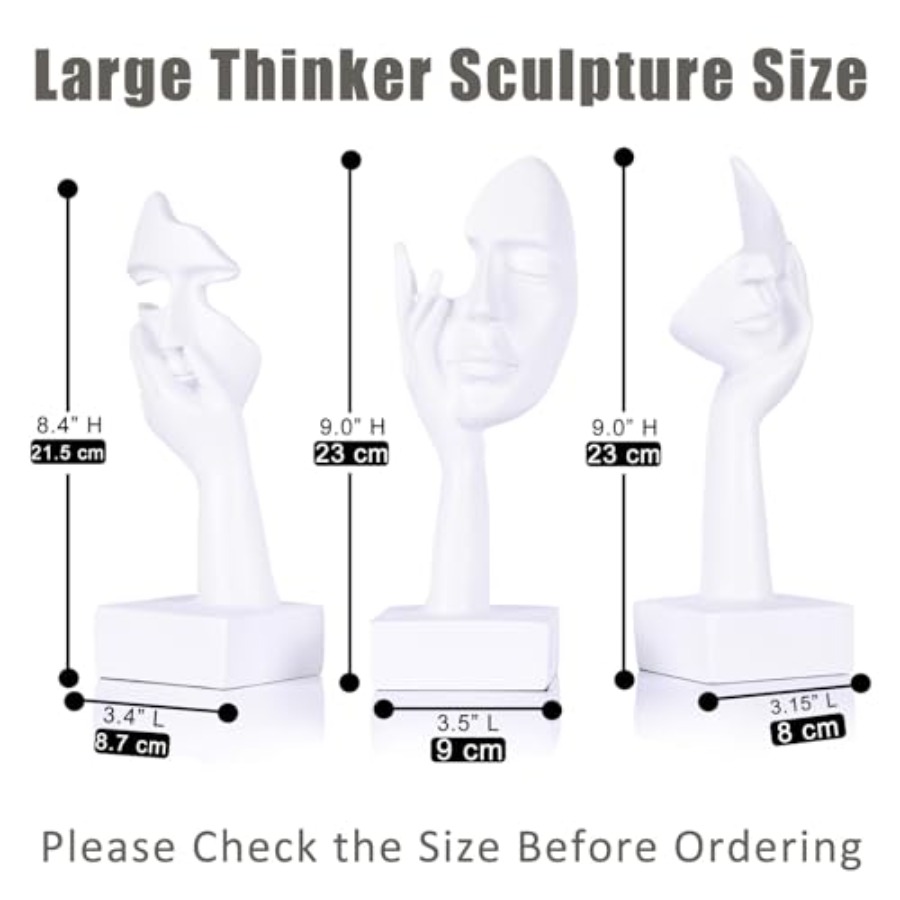 Thinker Large Statue Set - Art - Home Office Art avaliação e preço