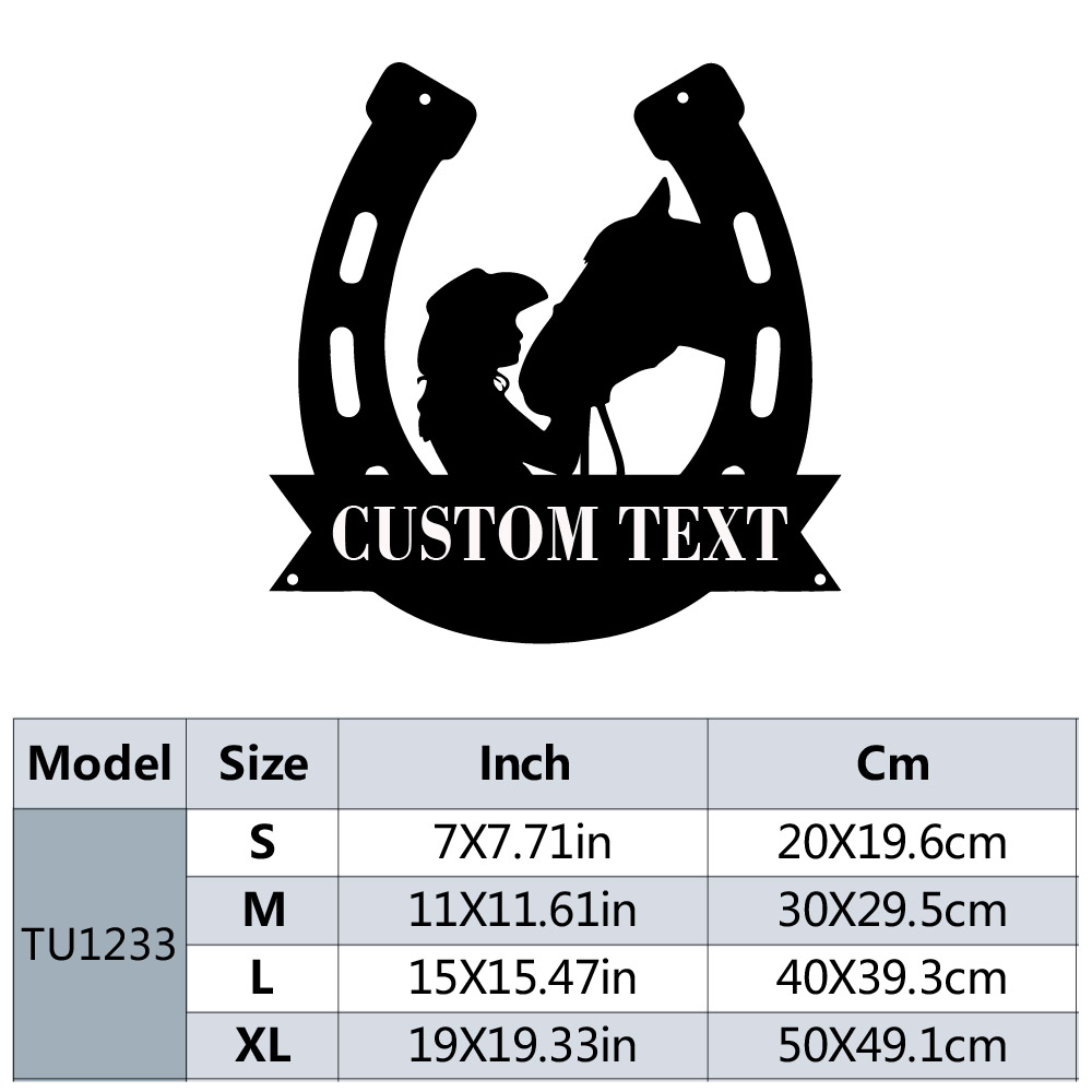 1pc Fashion Customized Horsesh - Home Office Art avaliação e preço