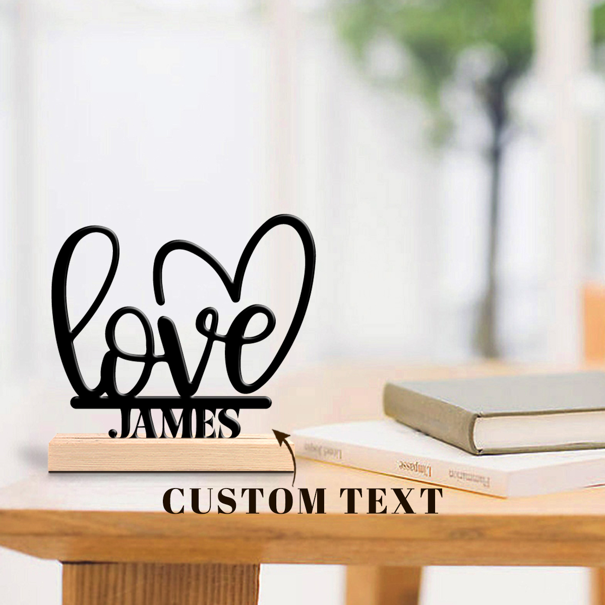 1Pc Csutom Valentine Love Hear - Home Office Art avaliação e preço