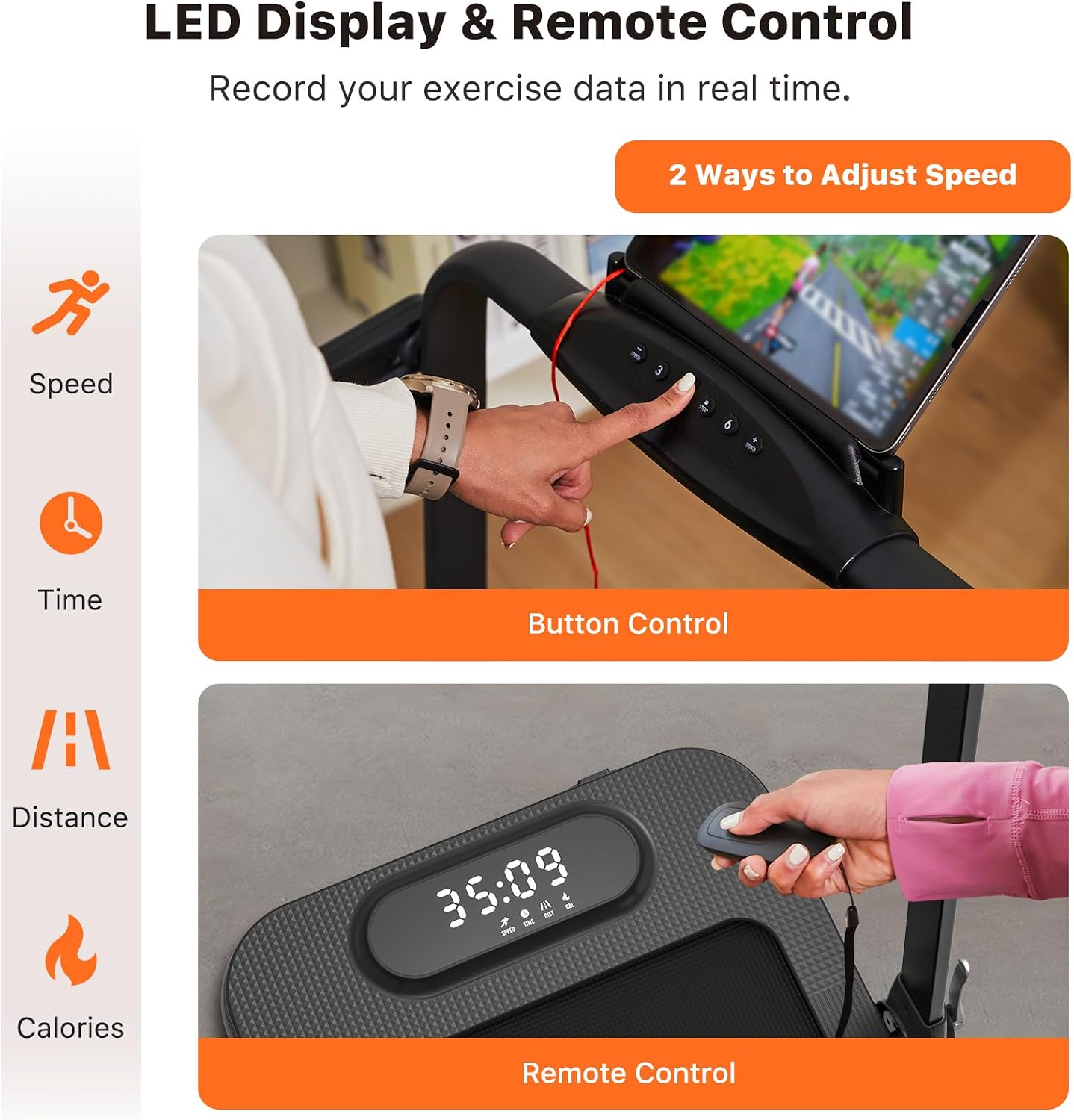 3-in-1 Under Desk Treadmill, W - Home Office Desks avaliação e preço