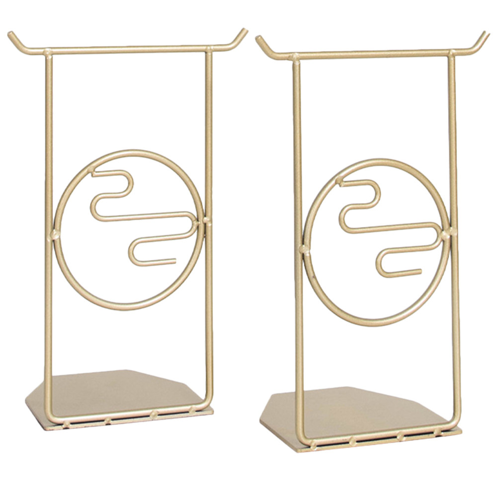 2Pcs Decorative Bookend Premiu - Home Office And Library avaliação e preço