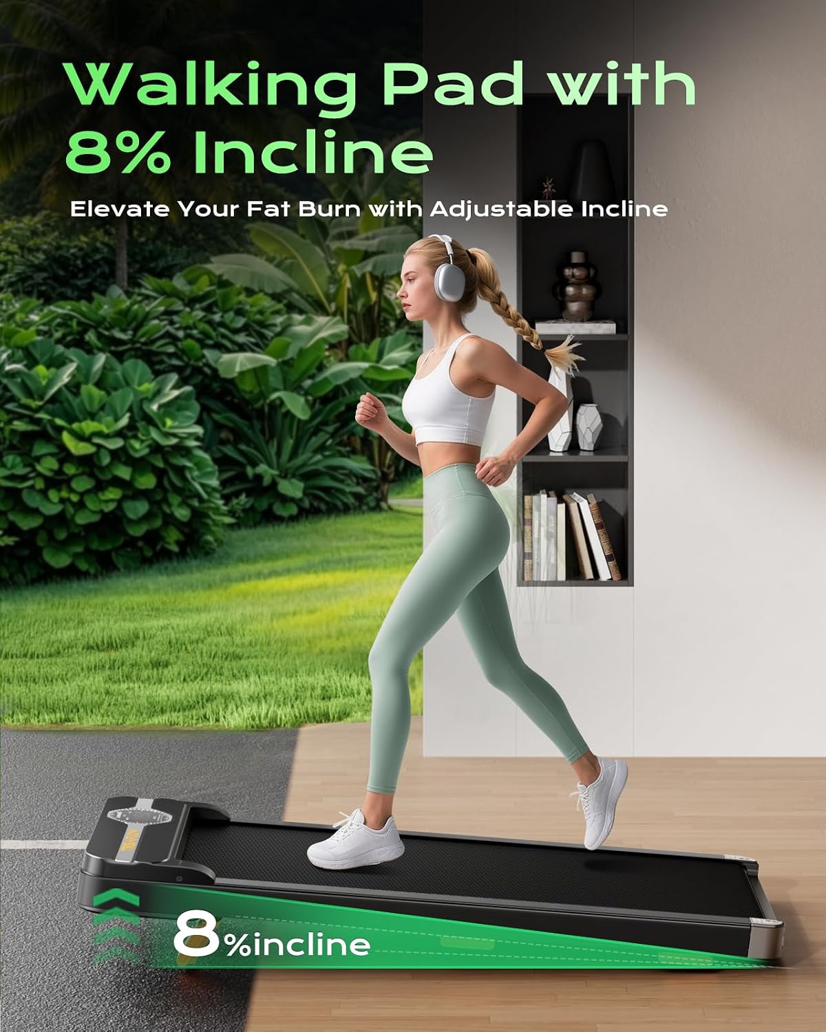 Under Desk Treadmill with 8% I - Home Office Desks avaliação e preço