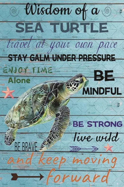 Sea Decor Vintage Metal Tin Si - Home Office Room Inspiration avaliação e preço