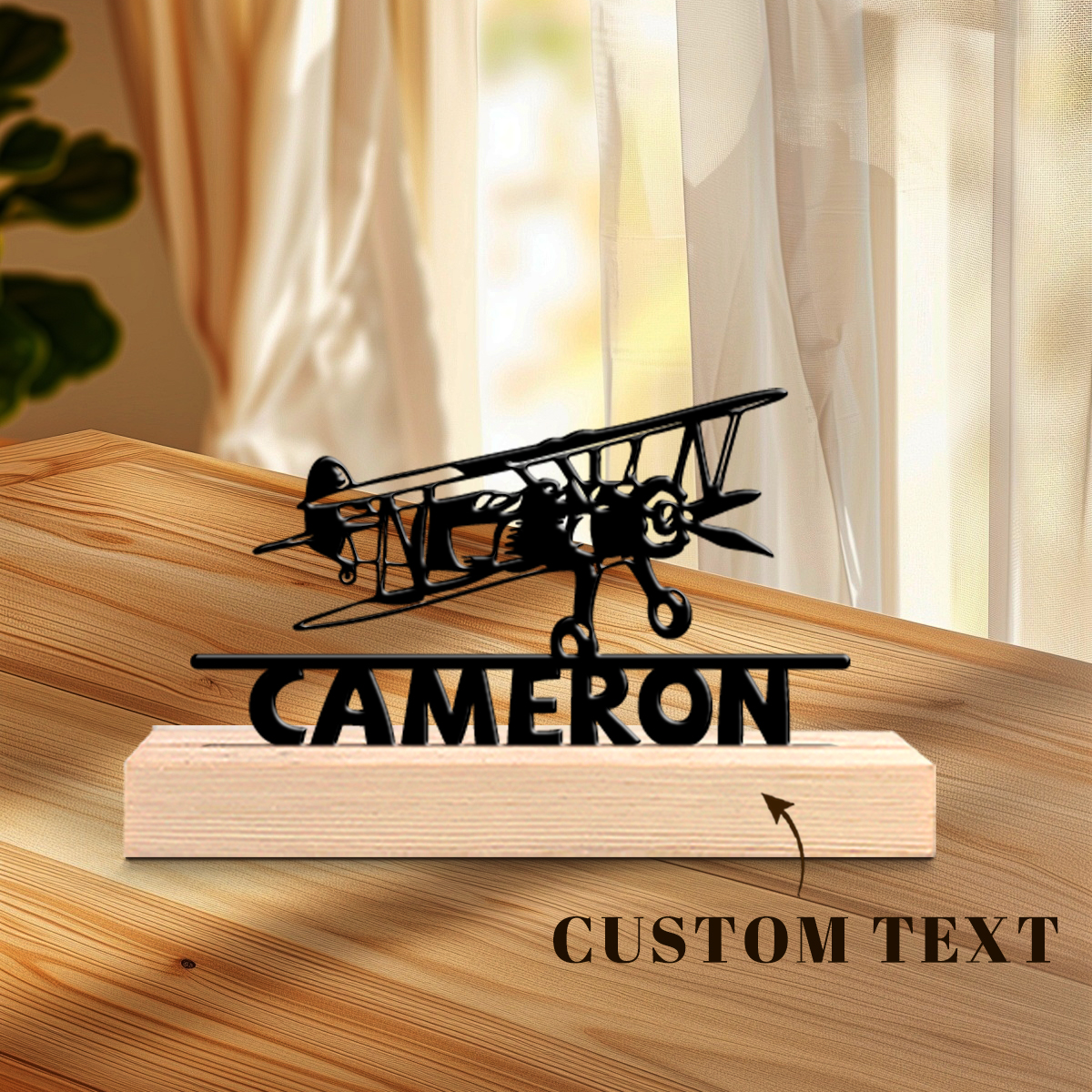 1Pc Csutom Name Jet Aircraft W - Home Office Art avaliação e preço