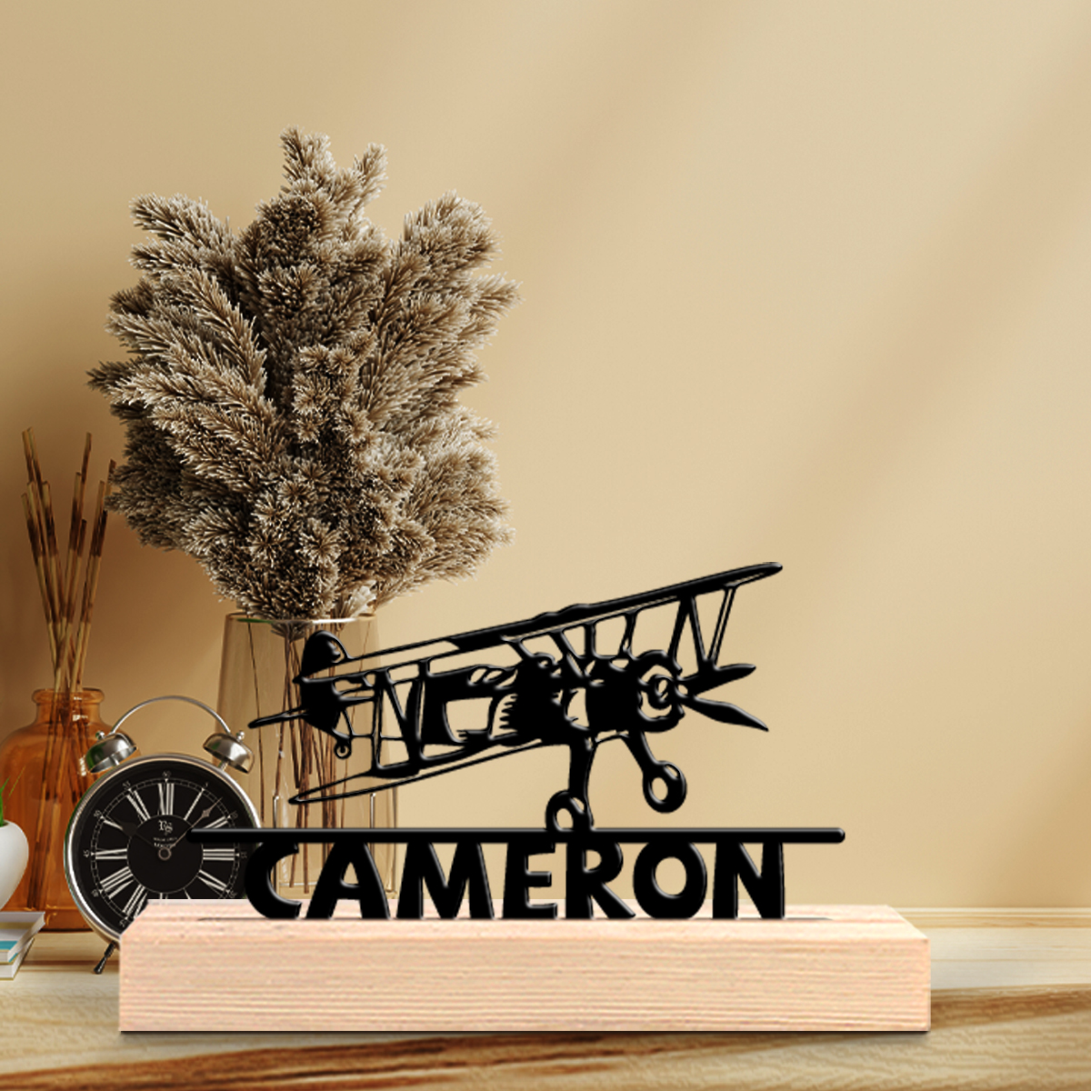 1Pc Csutom Name Jet Aircraft W - Home Office Art avaliação e preço