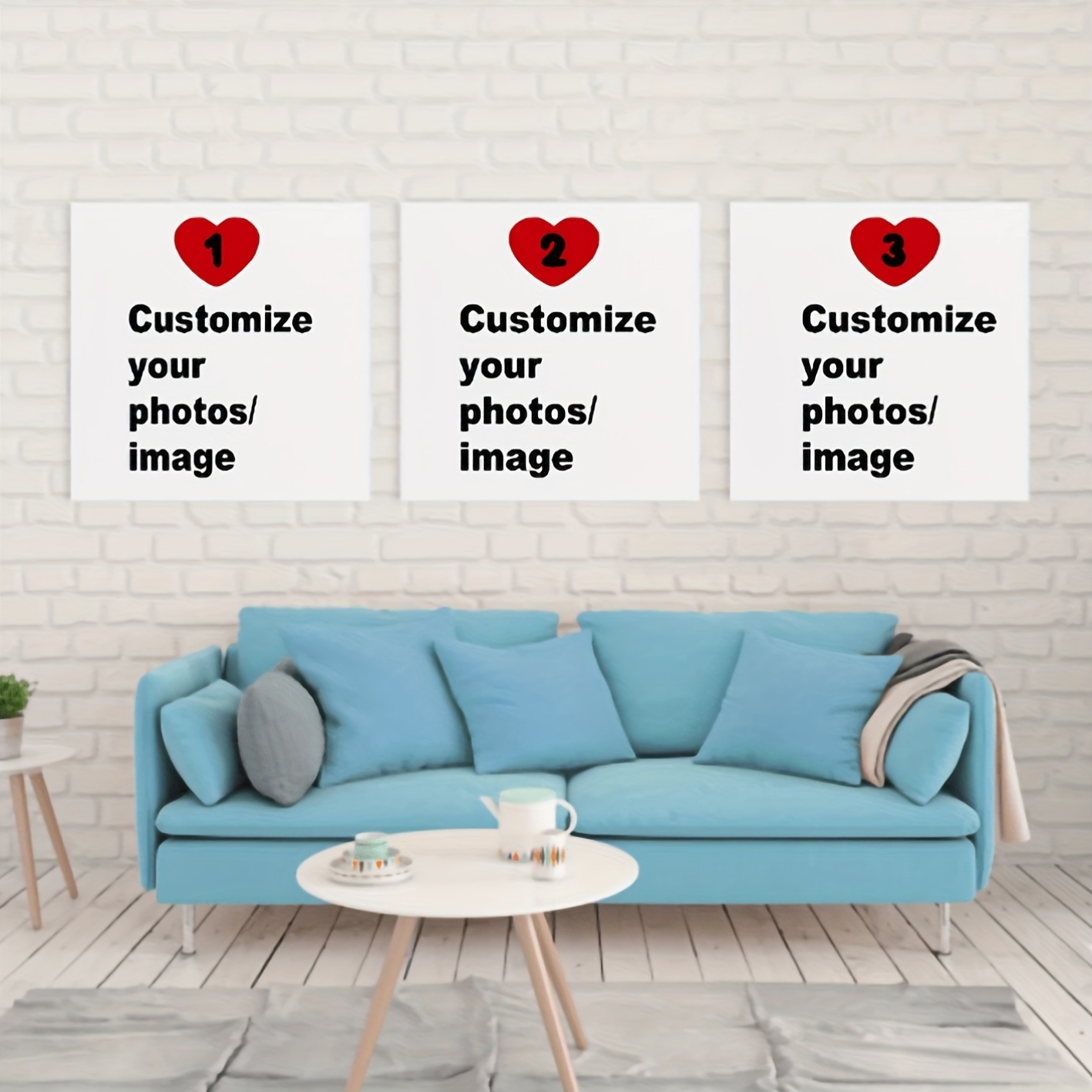3pcs/set Custom Square Canvas  - Home Office Art avaliação e preço