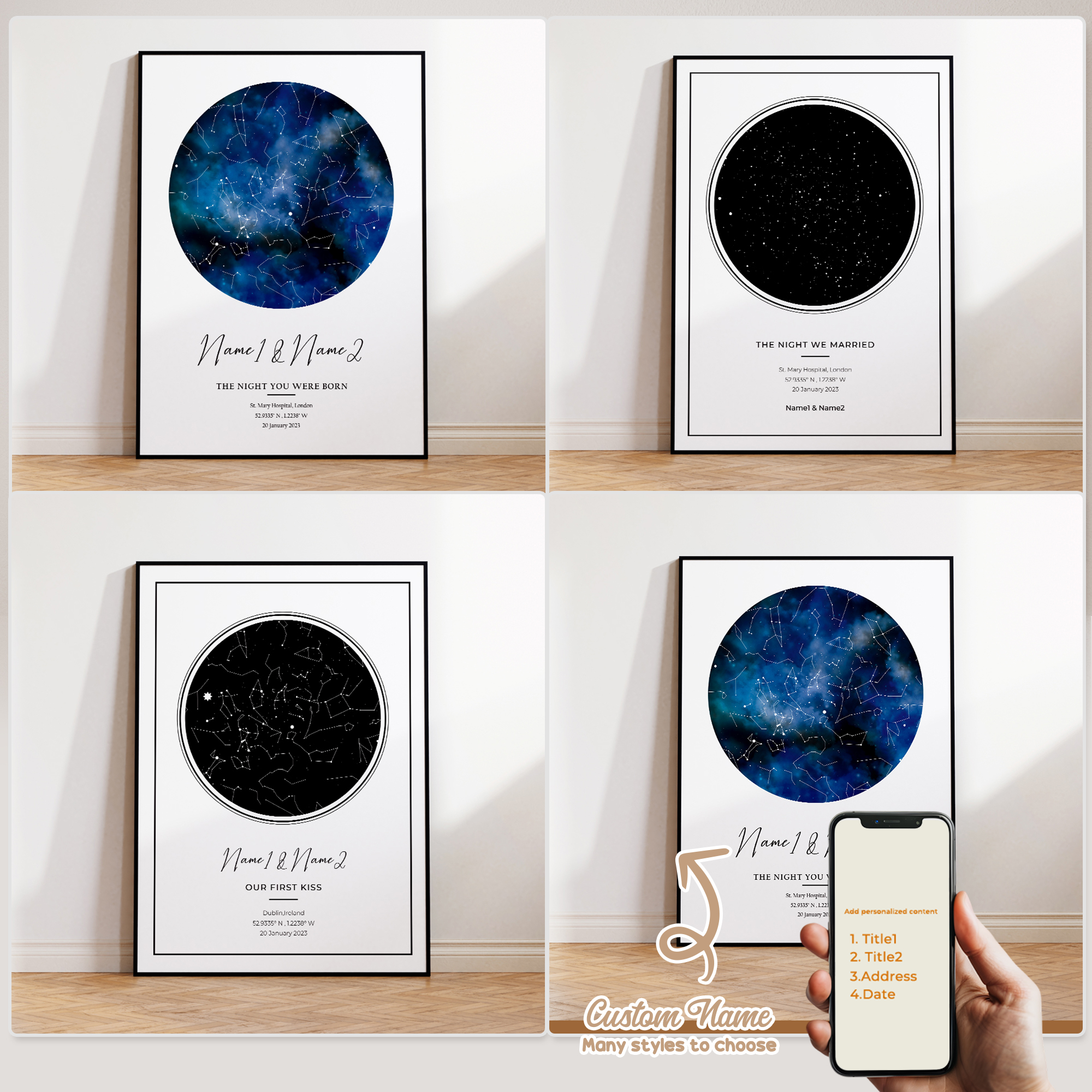 Modern Custom Personalized Nig - Home Office Art avaliação e preço