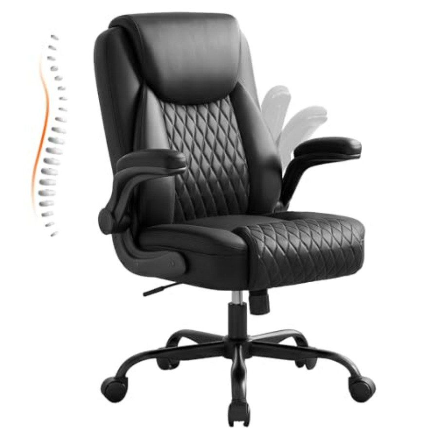 Leather Office Chair, Home Des - Home Office Desks avaliação e preço