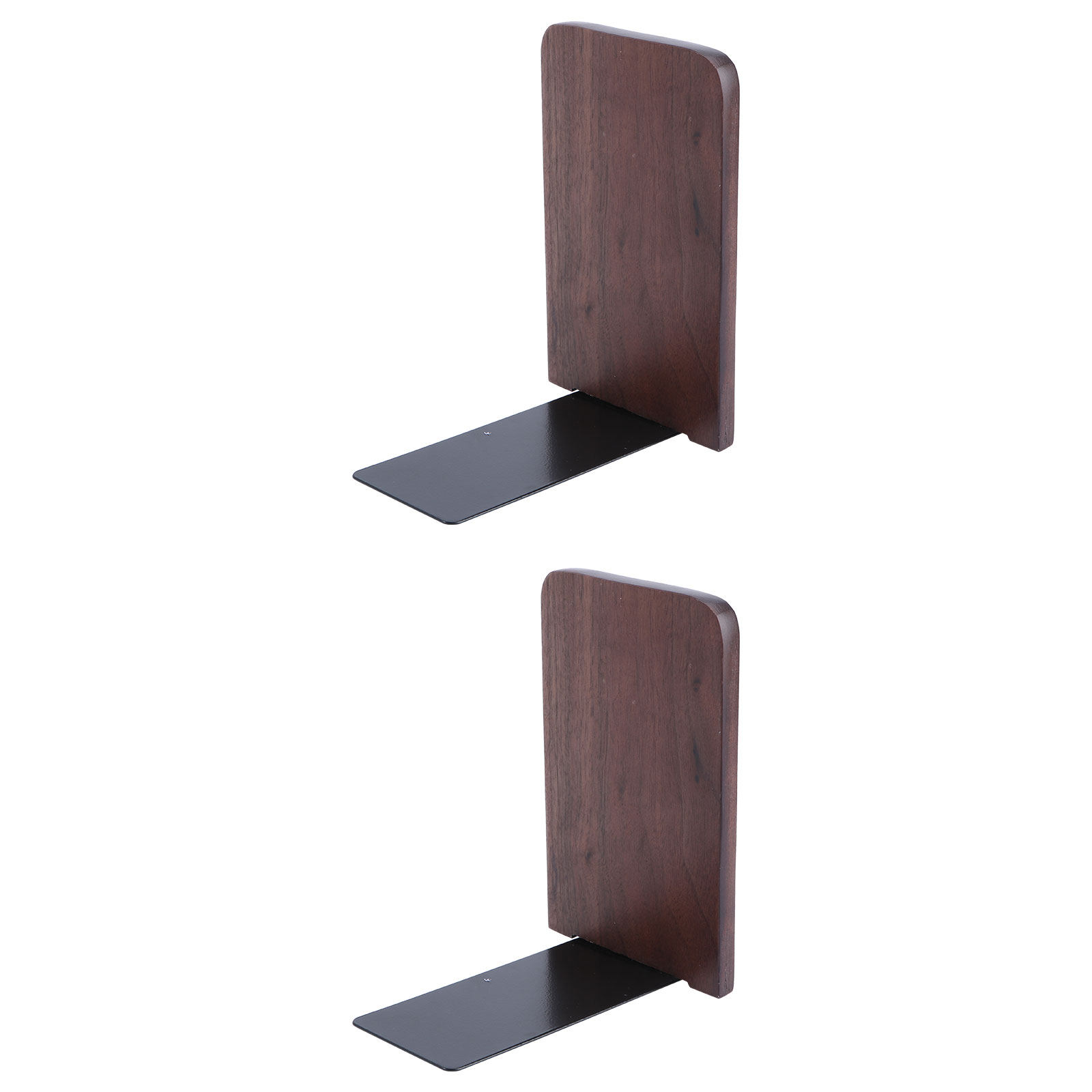 2Pcs Wooden Bookends Set Solid - Home Office And Library avaliação e preço