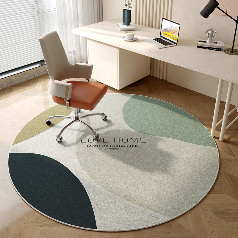 Modern Abstract Round Rug Flan - Home Office Cozy avaliação e preço