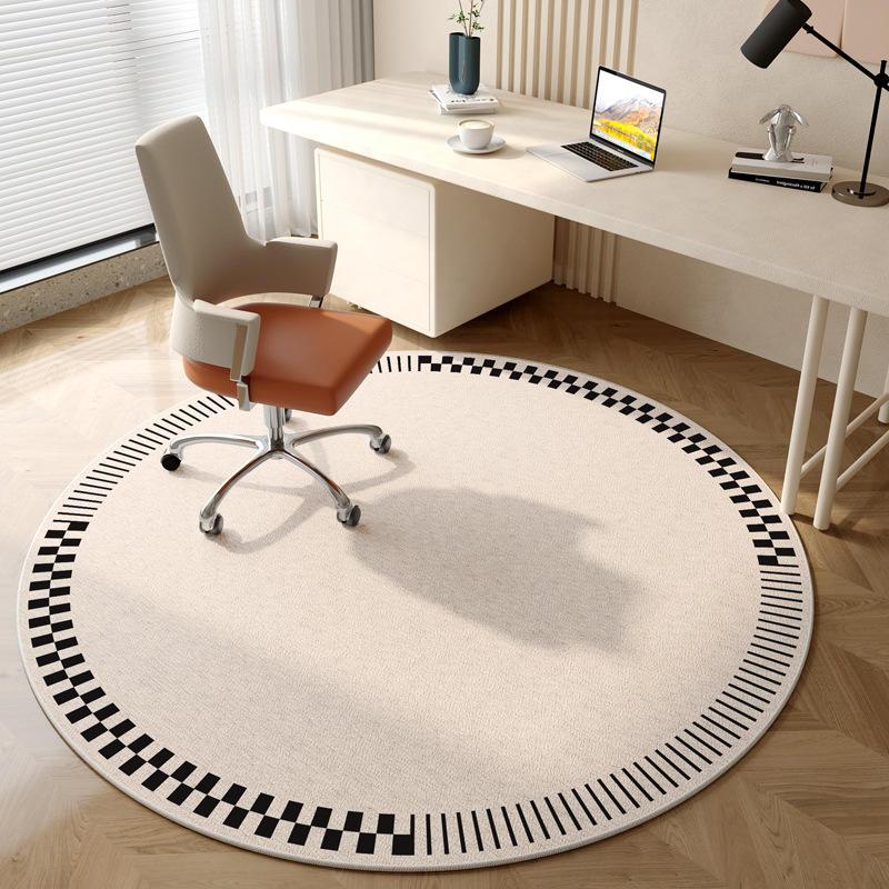 Modern Abstract Round Rug Flan - Home Office Cozy avaliação e preço