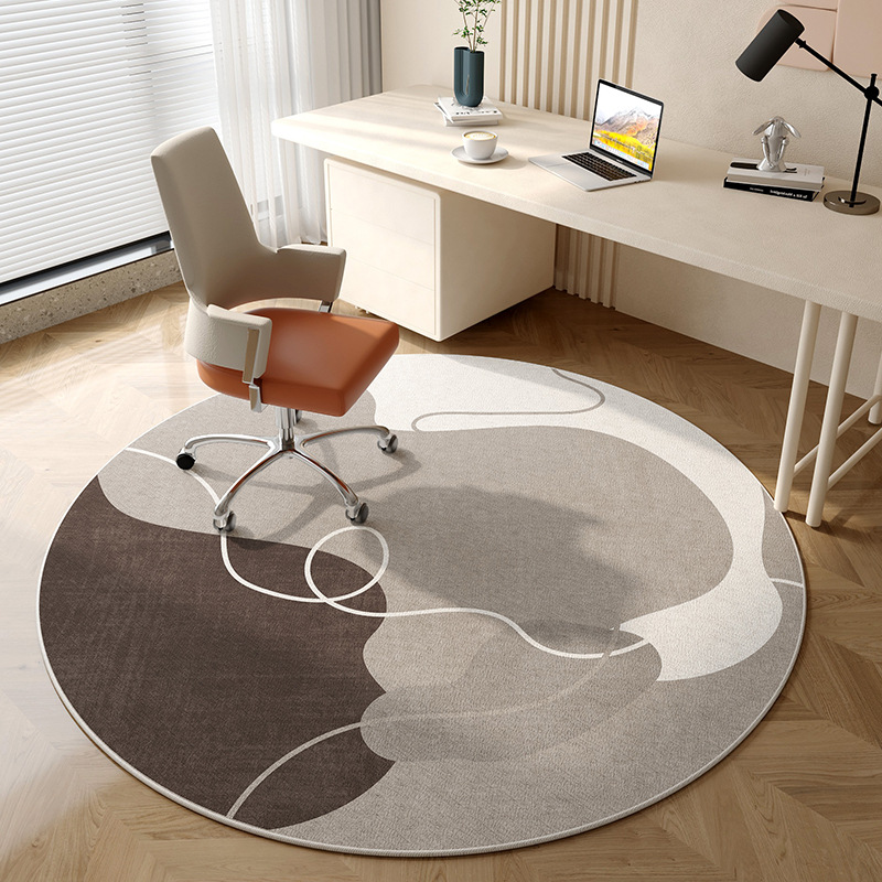 Modern Abstract Round Rug Flan - Home Office Cozy avaliação e preço