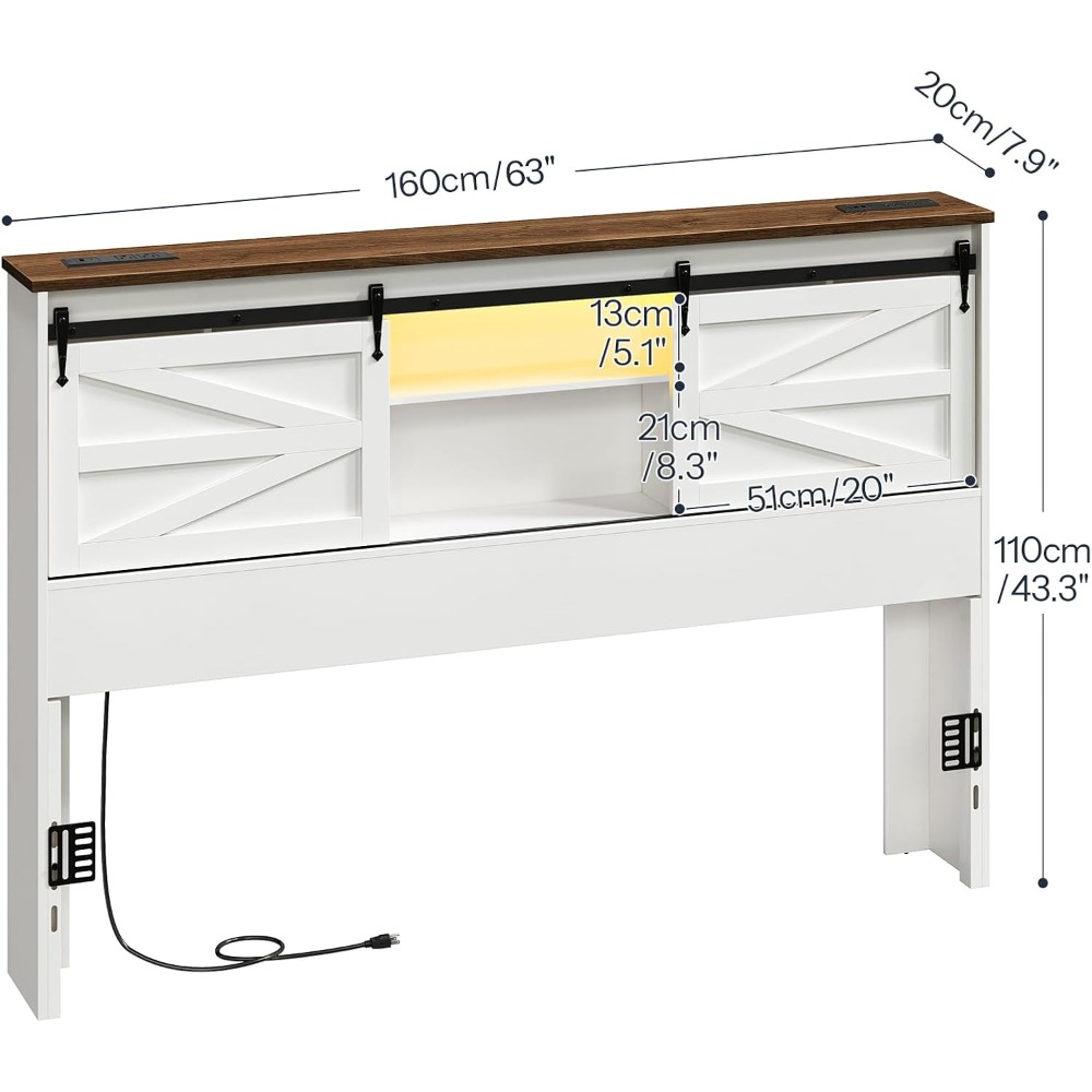 Queen Headboard With Storage S - Bookcase Wood Shelf avaliação e preço